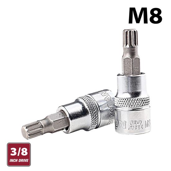 FIXMAN 3/8" Dr.bit Spline Socket M8